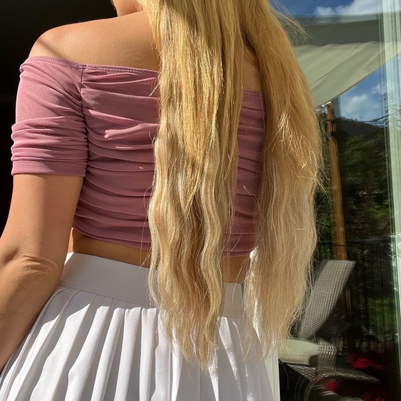 Touched mauve crop top - Picture 3 of 4